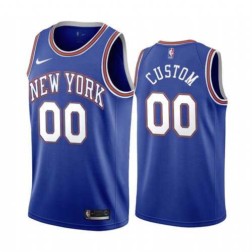 Men & Youth Customized New York Knicks Navy 2019-20 Statement Edition Nike Jersey